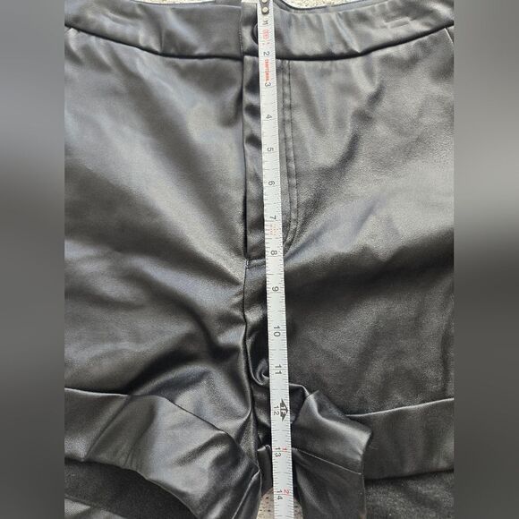 Just Be Black High Waist Faux Leather Shorts - Picture 8 of 8